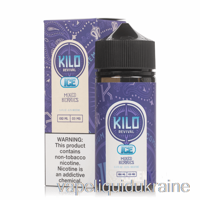 Vape Liquid Ukraine ICE Mixed Berries - KILO Revival - 100mL 3mg